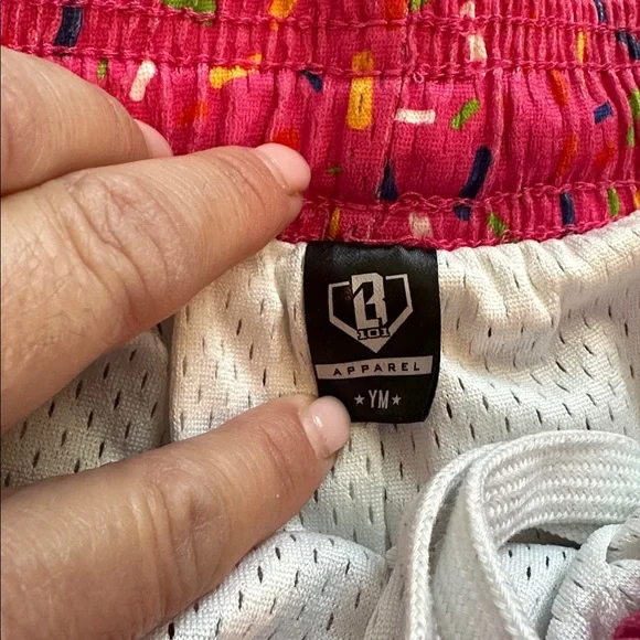 Baseball Lifestyle 101 Youth Strawberry Ice Cream Shorts - Picture 2 of 3